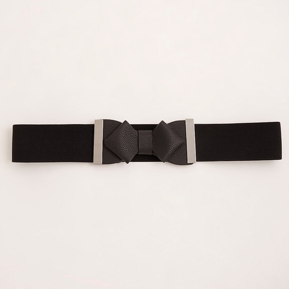torrid Accessories - Torrid Black Metal Bow Plus Size Stretch Belt NEW